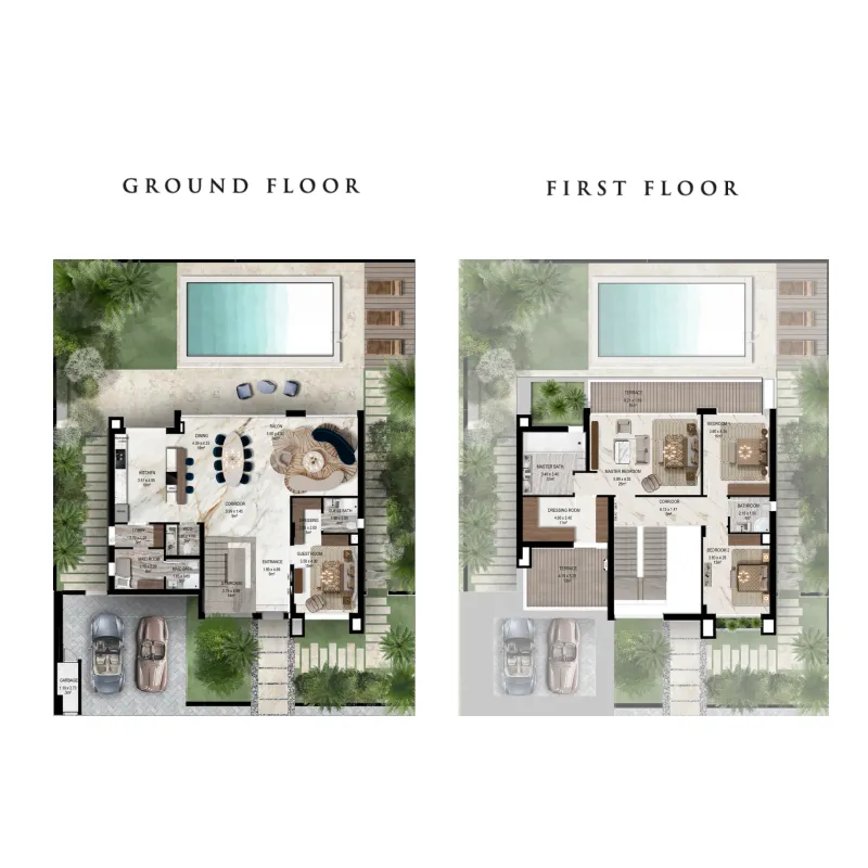 Jacob and Co Beachfront Living 4 bed floor plan, 3,551 – 3,552 sqft