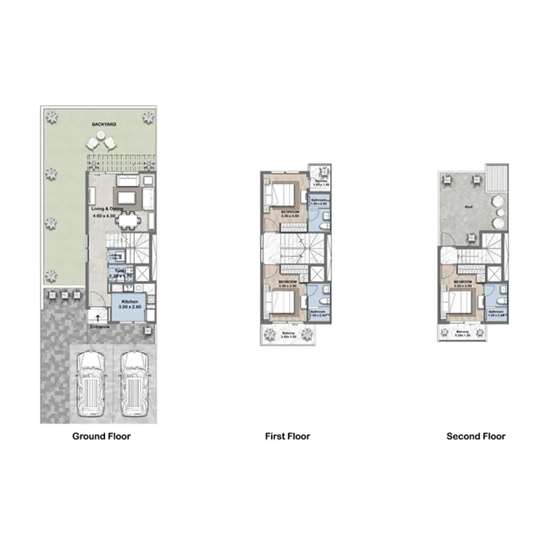 Reportage Hills 3 bed floor plan, 1,326 – 2,289 sqft