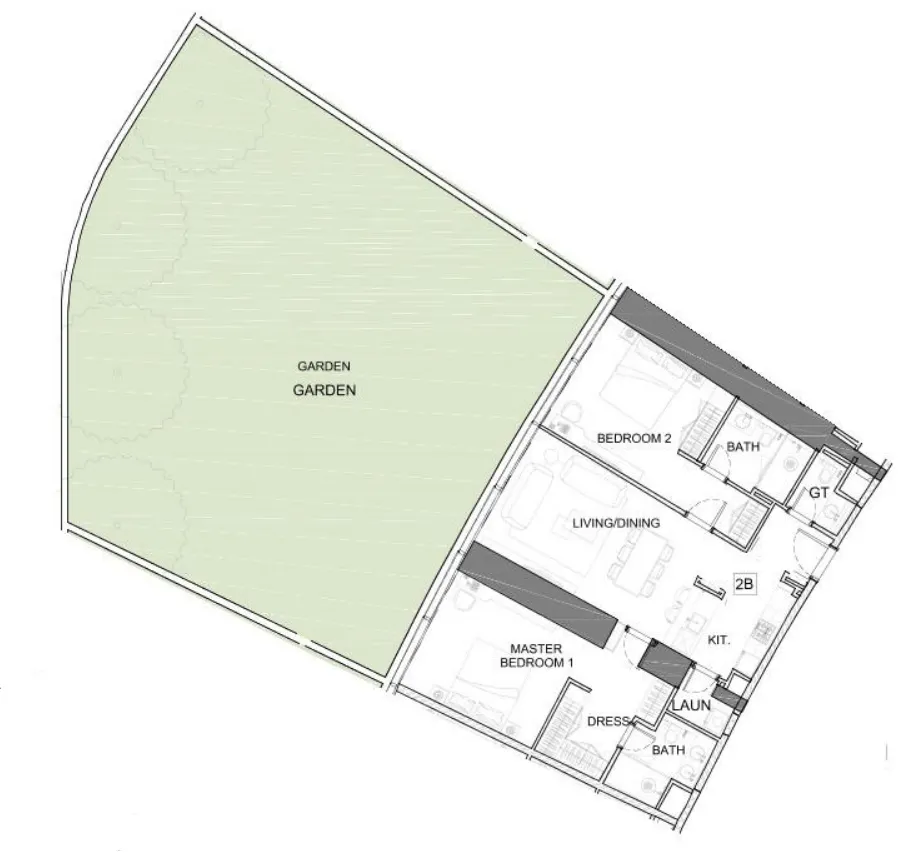 Safa One de Grisogono 2 bed floor plan, 3,041 sqft