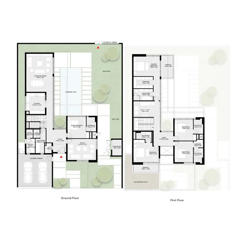 Masaar 2 Coral 5 bed floor plan, 5,878 sqft