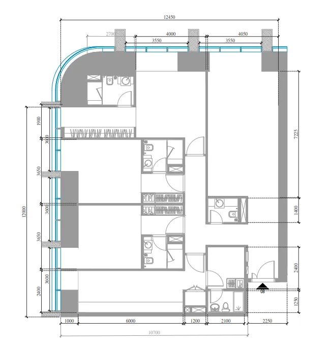Tiger Sky Tower 3 bed floor plan, 1,806 sqft