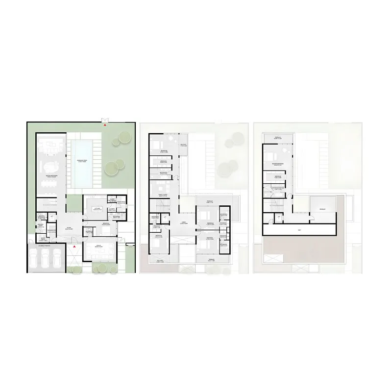 Sequoia 6 bed floor plan, 9,235 sqft