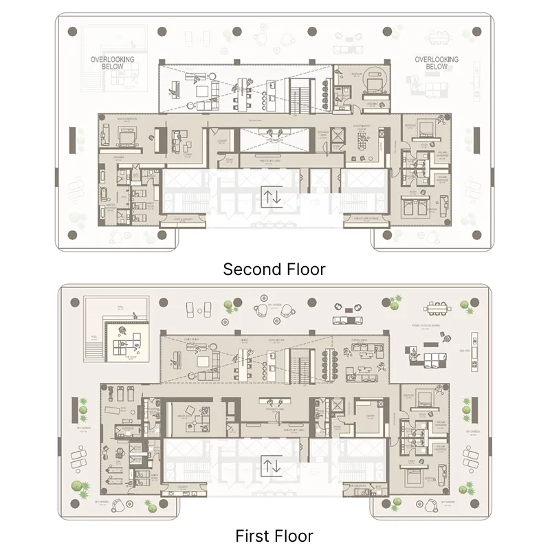 The Chedi Private Residences 6 bed floor plan, 23,769 sqft