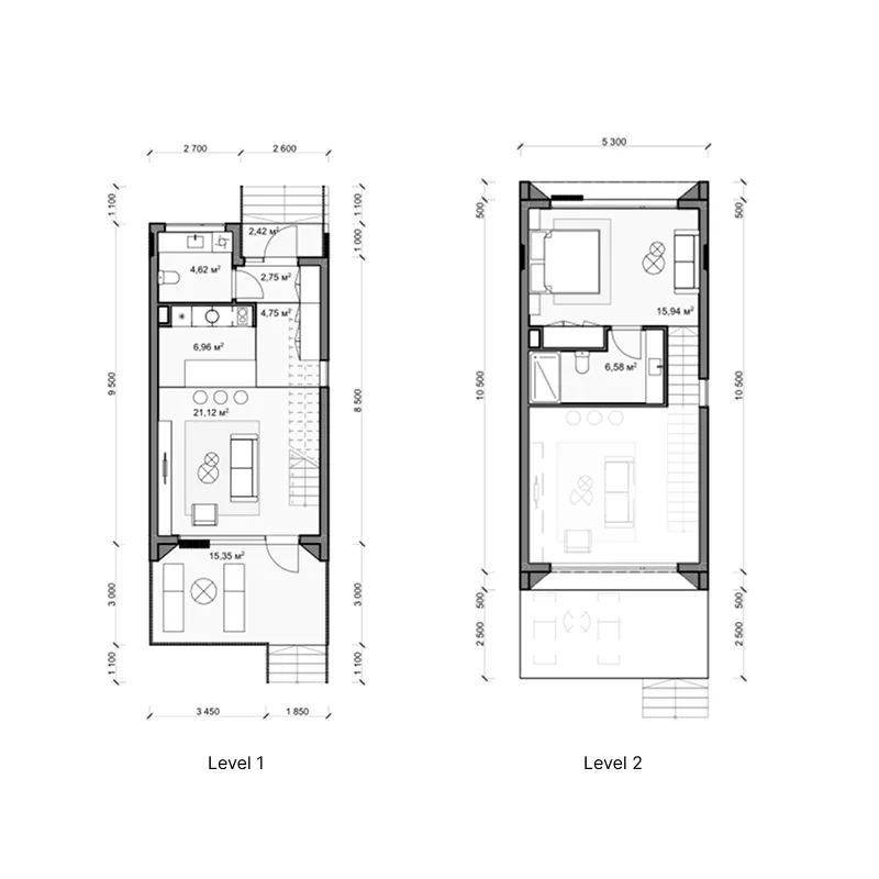 Anta Oasis by Wyndham 1 bed floor plan, 861 sqft