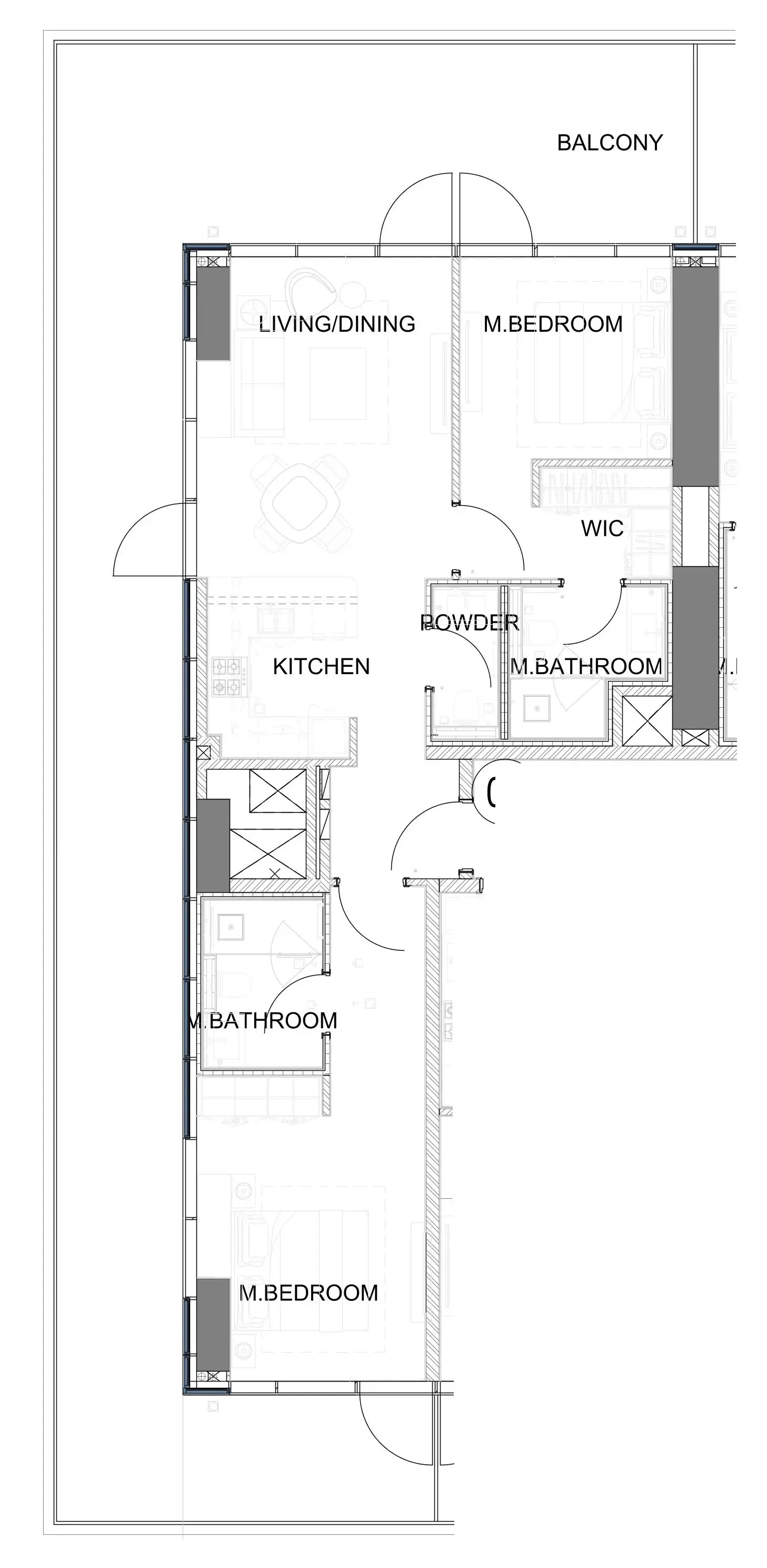 Damac Safa Gate 2 bed floor plan, 1,773 sqft