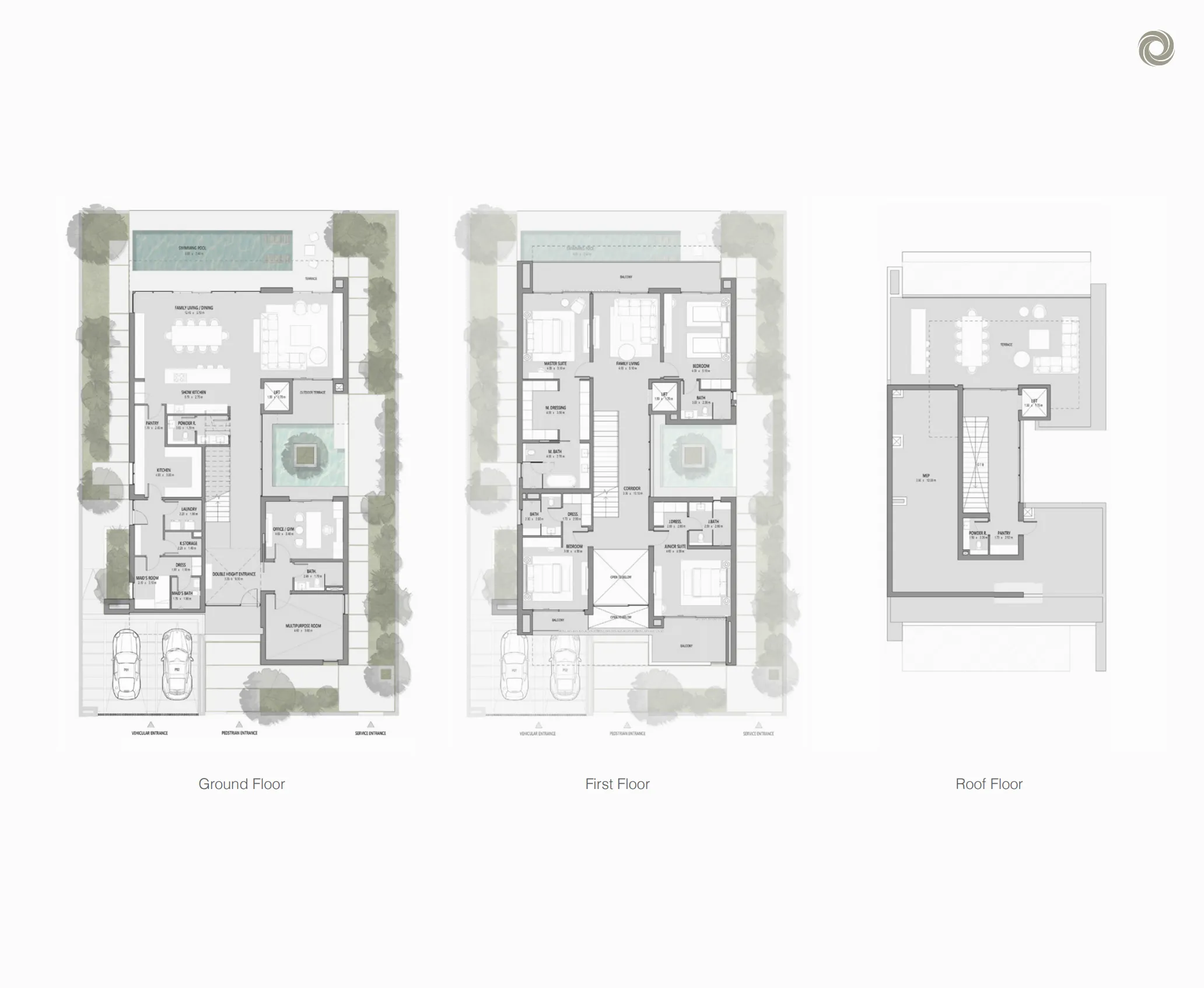 Cedarwood Estates South 4 bed floor plan, 6,085 – 6,540 sqft