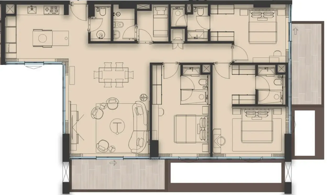Sea Cliff by Imtiaz 3 bed floor plan, 1,783 sqft