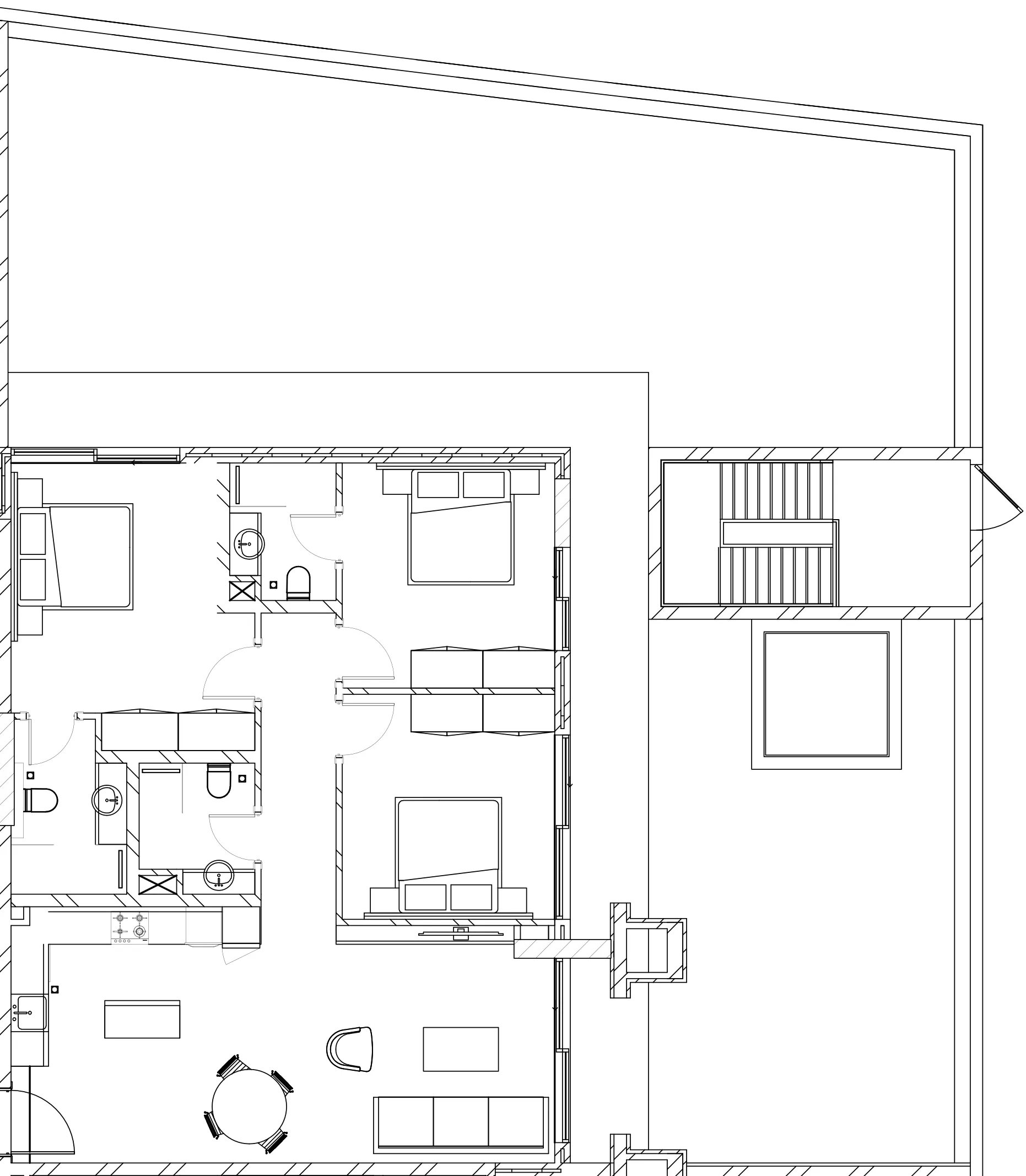 Berkeley Square 3 bed floor plan, 2,780 sqft