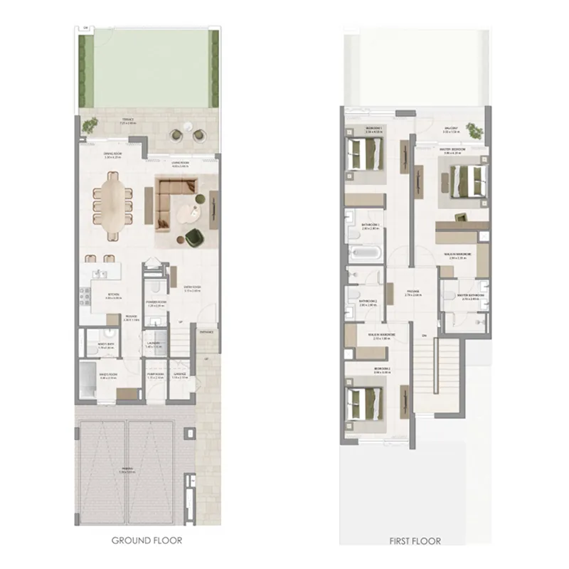 Alva The Valley 3 bed floor plan, 2,788 sqft