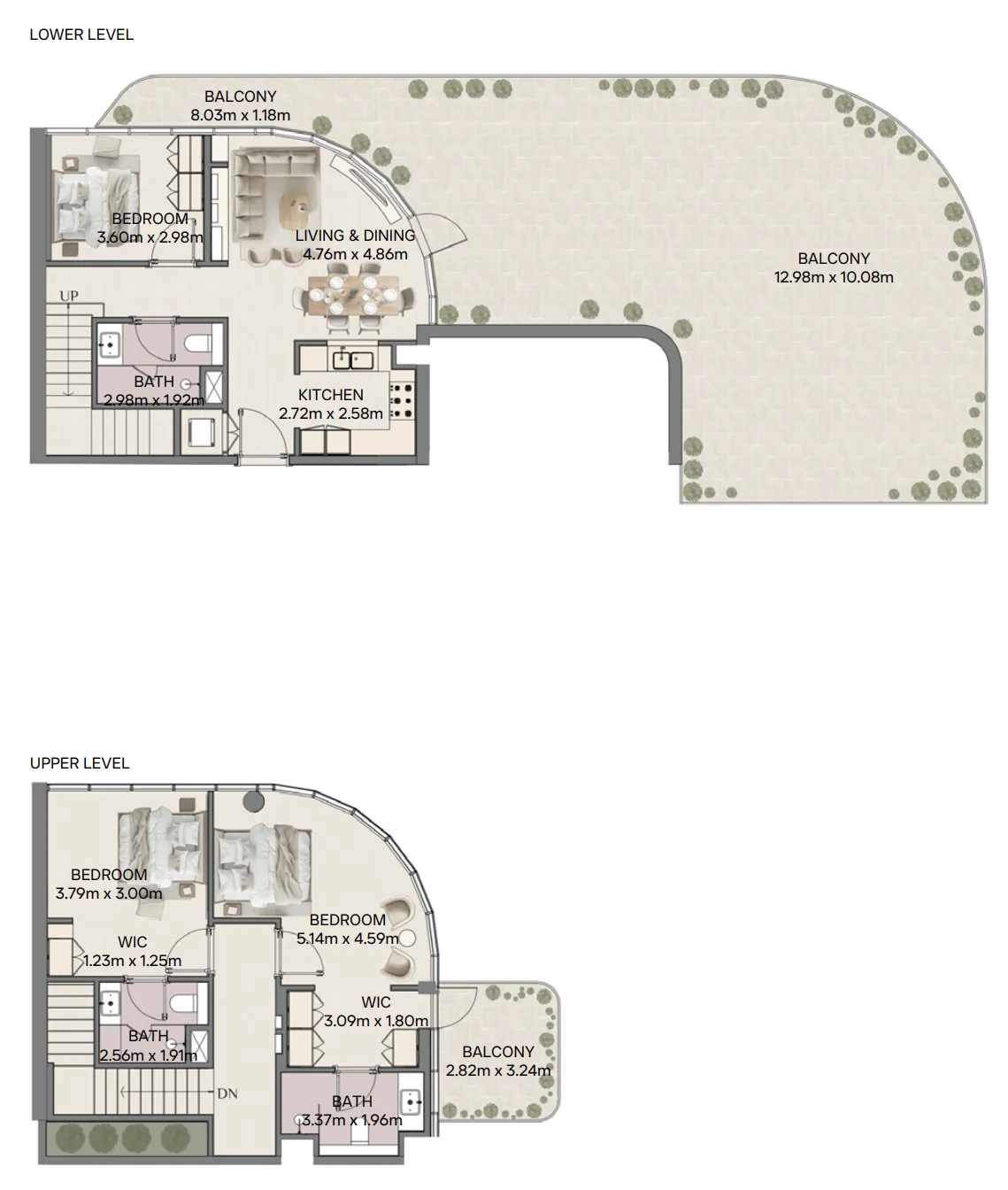 Mirasol II 3 bed floor plan, 2,877 sqft