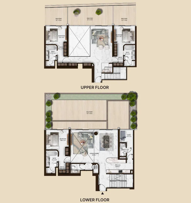 Saas Hills 3 bed floor plan, 4,376 sqft