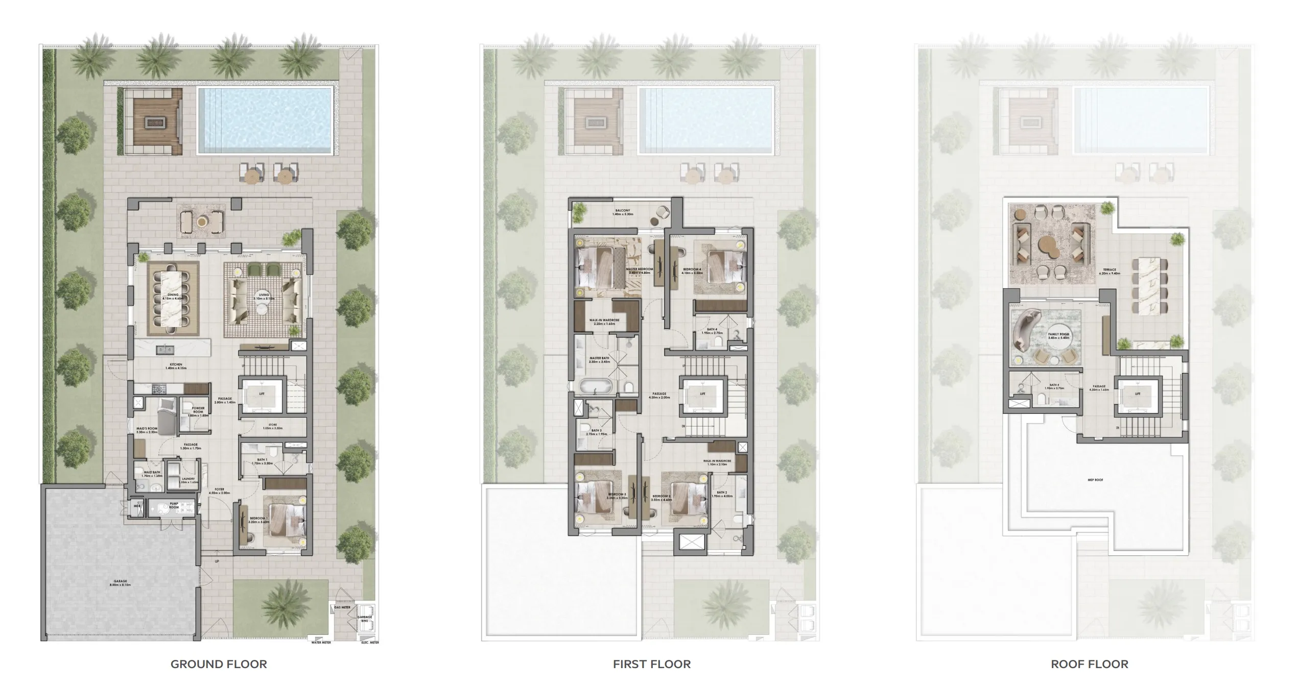 Serro 5 bed floor plan, 5,761 sqft