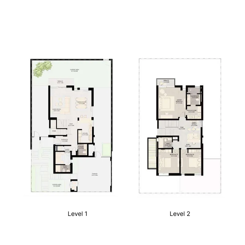 The Wilds 3 bed floor plan, 2,972 sqft