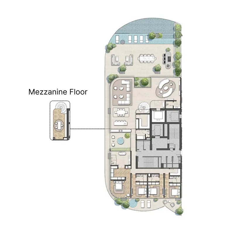 Casa AHS 4 bed floor plan, 7,278 – 7,682 sqft