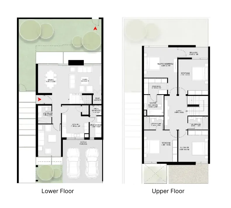 Masaar 3 Sedra 4 bed floor plan, 3,139 sqft