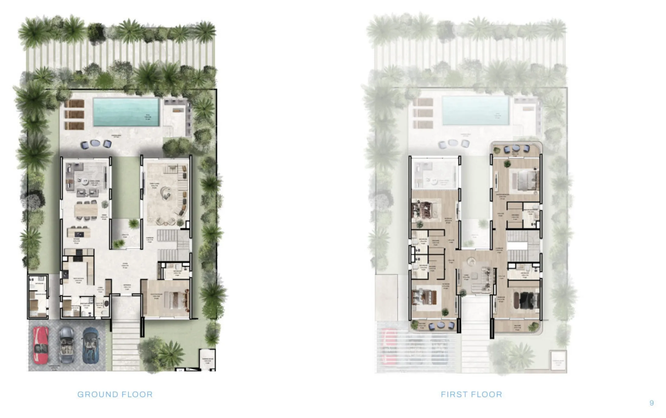 Manchester City Yas Residences by Ohana – Phase 2 5 bed floor plan — Villa, 4,887 sqft