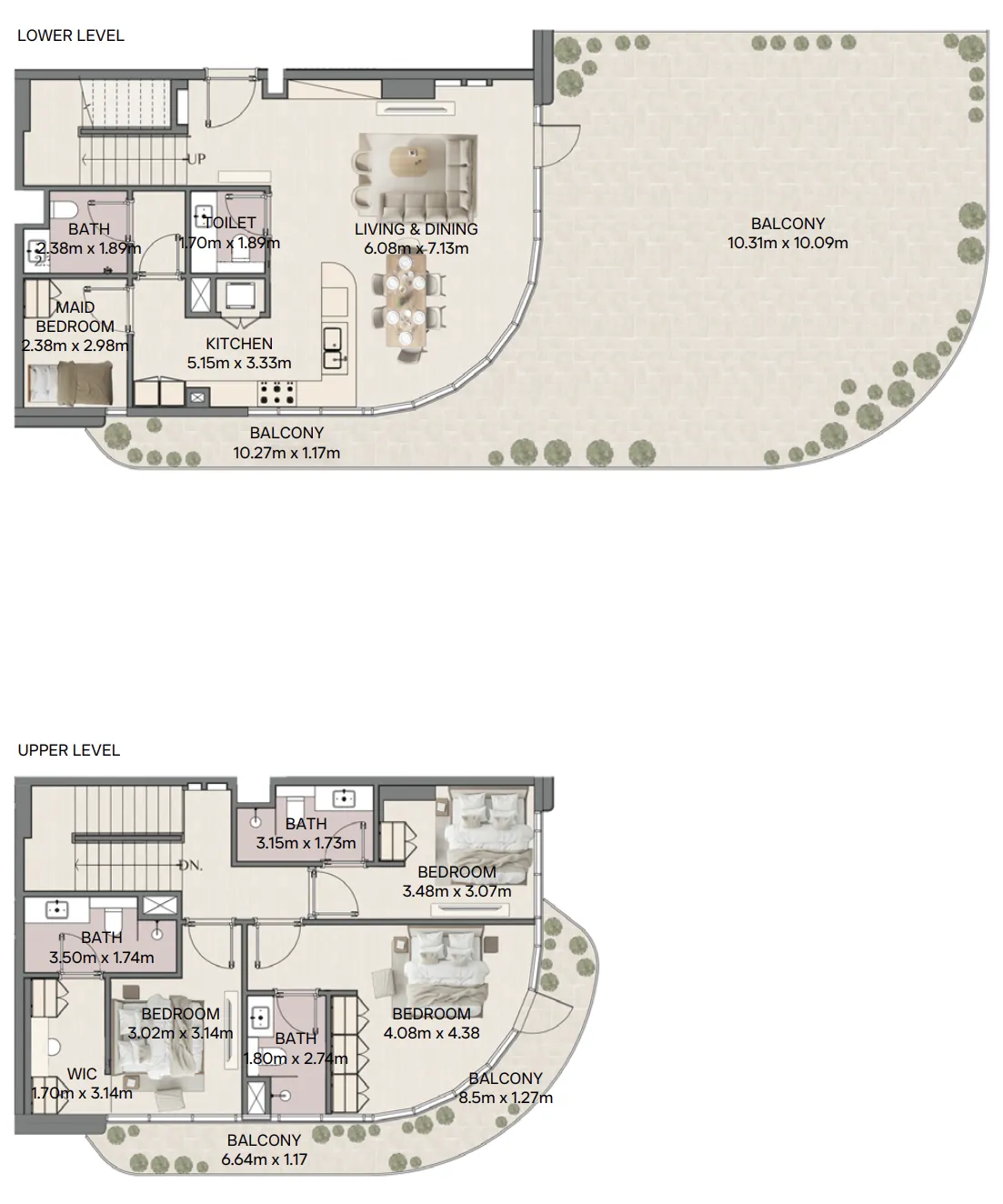 Mirasol II 3 bed floor plan, 3,236 sqft