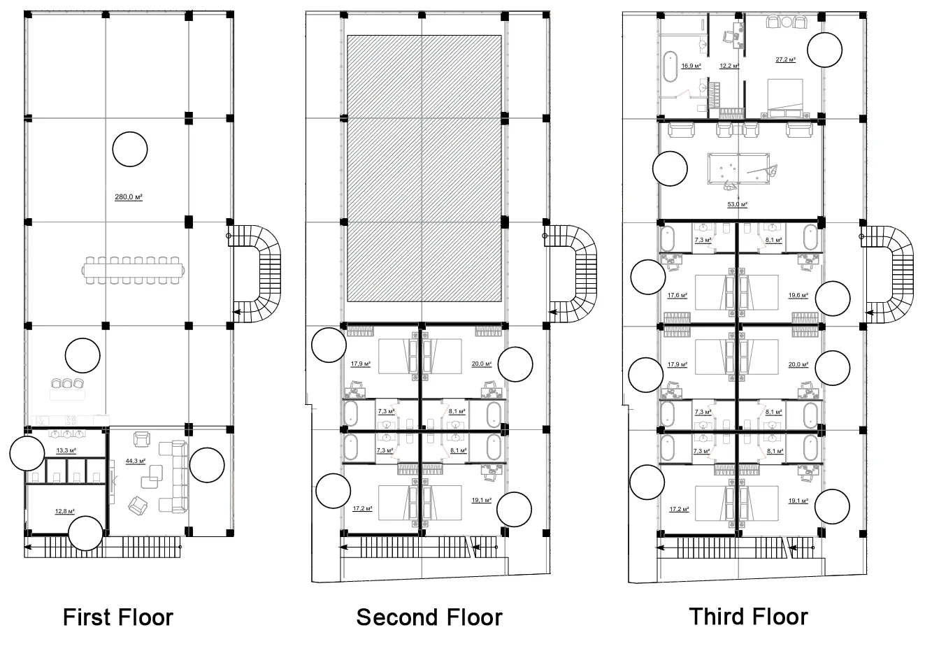 Happiness Event Villa 11 bed floor plan, 10,764 sqft