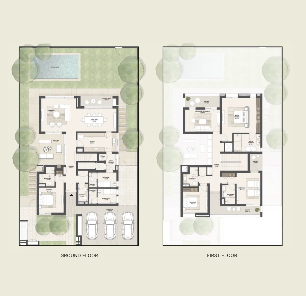 Fay Valley 5 bed floor plan, 4,546 sqft