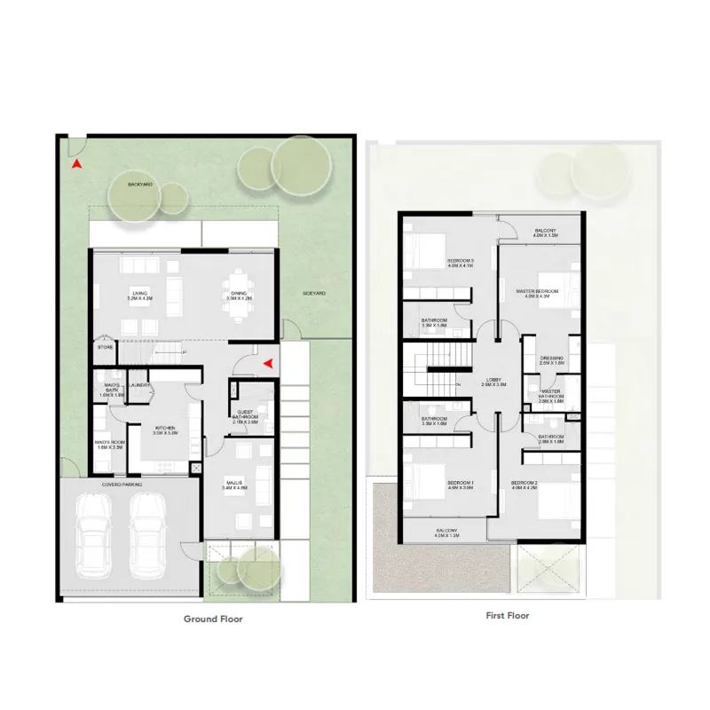 Masaar Saro 4 bed floor plan, 3,540 sqft