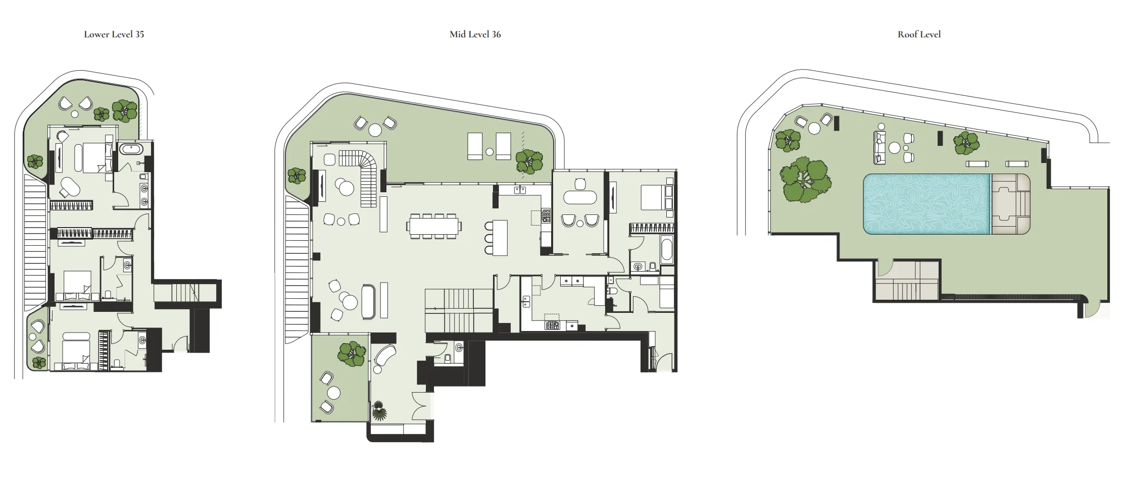 Artistry One Residences 4 bed floor plan, 7,756 sqft