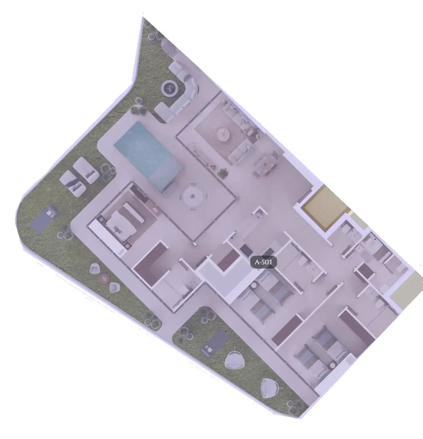 Bab Al Qasr Sea View Residence 51 3 bed floor plan, 2,751 sqft