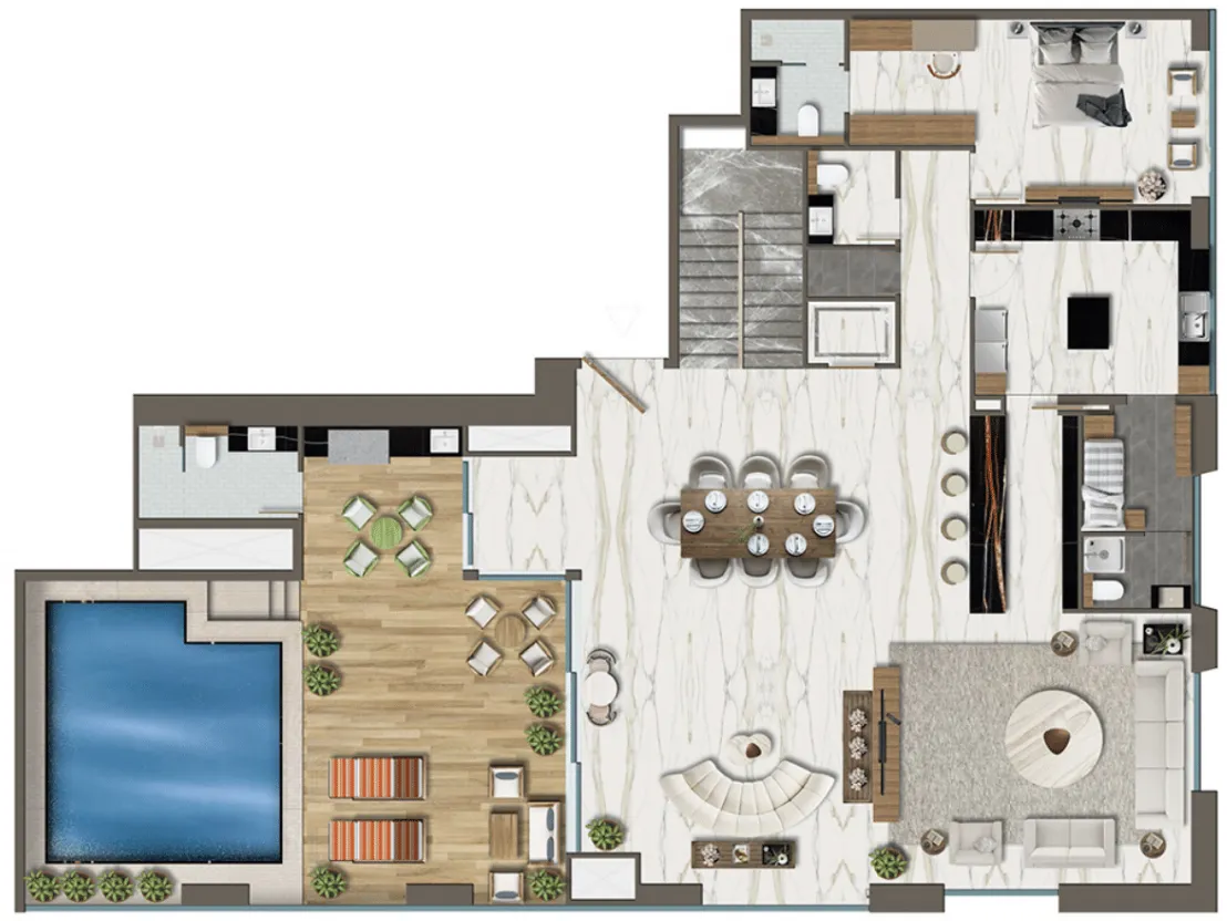 Aeternitas 5 bed floor plan, 4,067 sqft