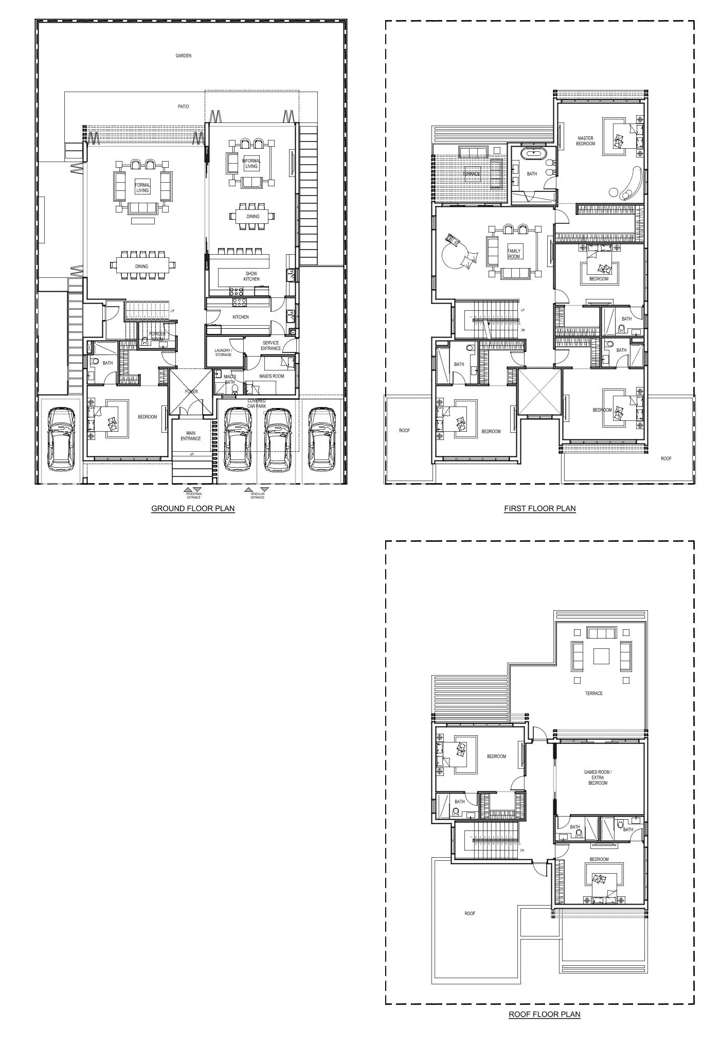 Damac Hills - Belair Phase 2 8 bed floor plan, 9,039 sqft