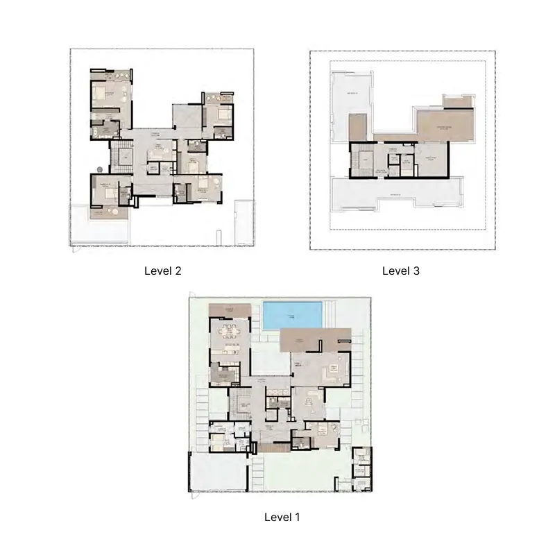 Athlon by Aldar 6 bed floor plan, 8,769 – 9,207 sqft