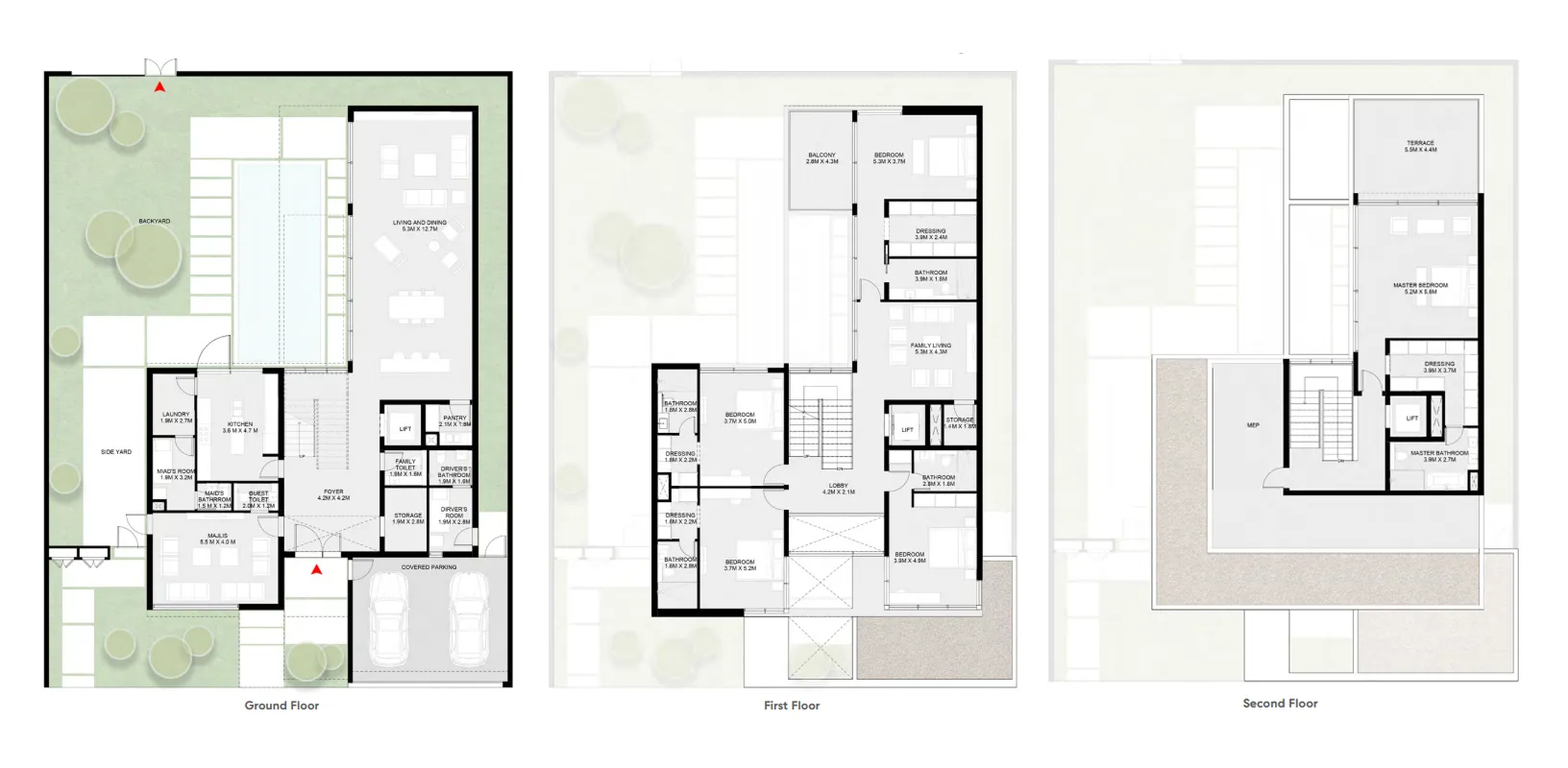 Masaar Saro 5 bed floor plan, 6,684 sqft