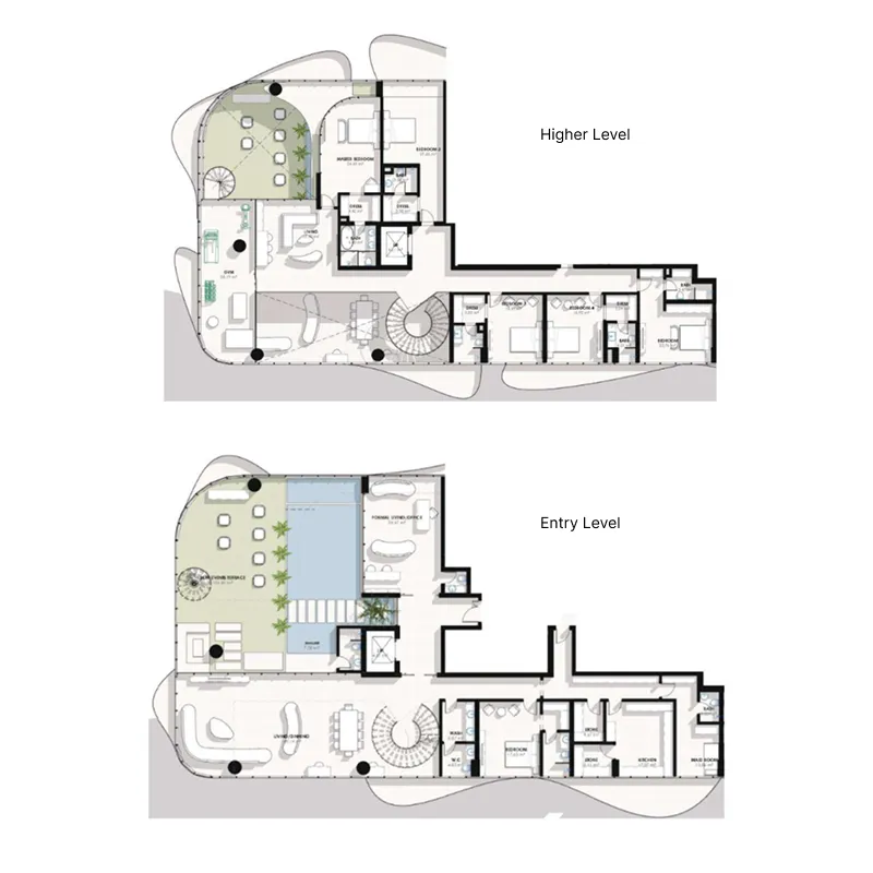 Coralis Residences 5 bed floor plan, 8,400 sqft