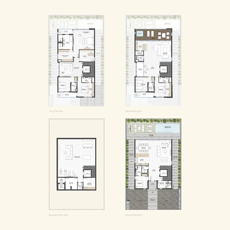 Terra Golf Collection Phase 2 6 bed floor plan, 6,921 – 8,700 sqft