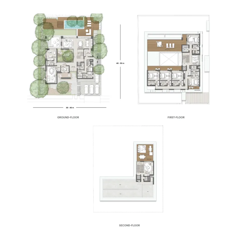 Sha Residence Emirates 6 bed floor plan, 13,463 sqft