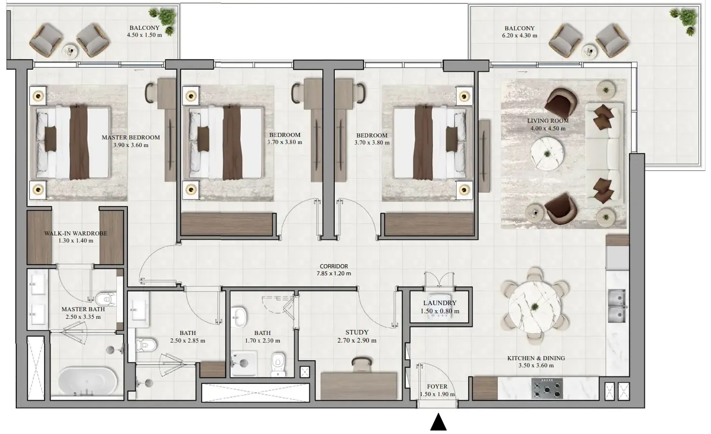 Vista Ridge 3 bed floor plan, 1,745 sqft