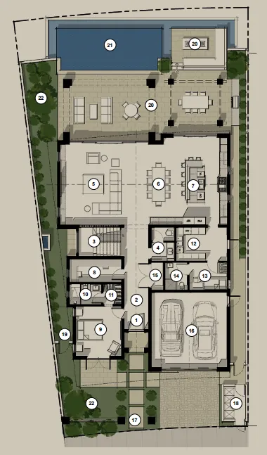 Nawayef Mansions by Modon Properties 5 bed floor plan, 5,034 sqft