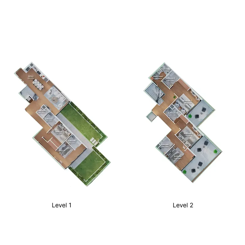 Bab Al Qasr Canal View Residence 22 5 bed floor plan, 2,939 sqft