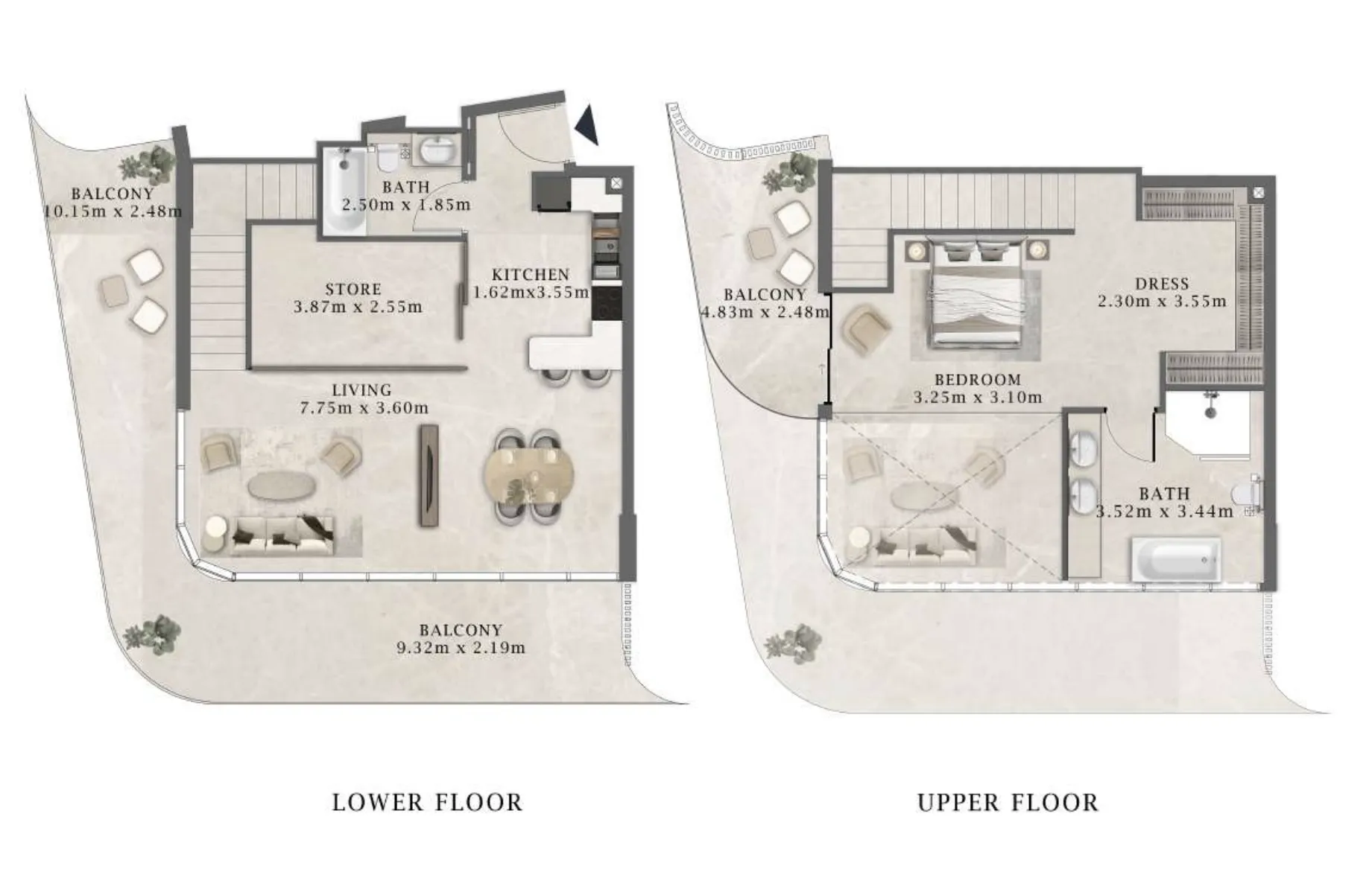 Arthouse Residences by Cledor 1 bed floor plan, 1,699 sqft