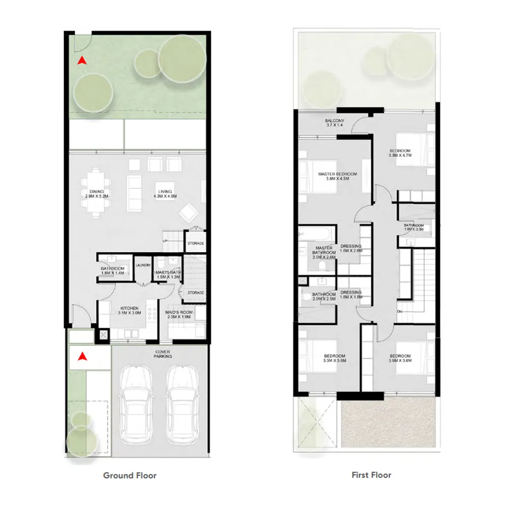 Sequoia 4 bed floor plan, 2,661 sqft