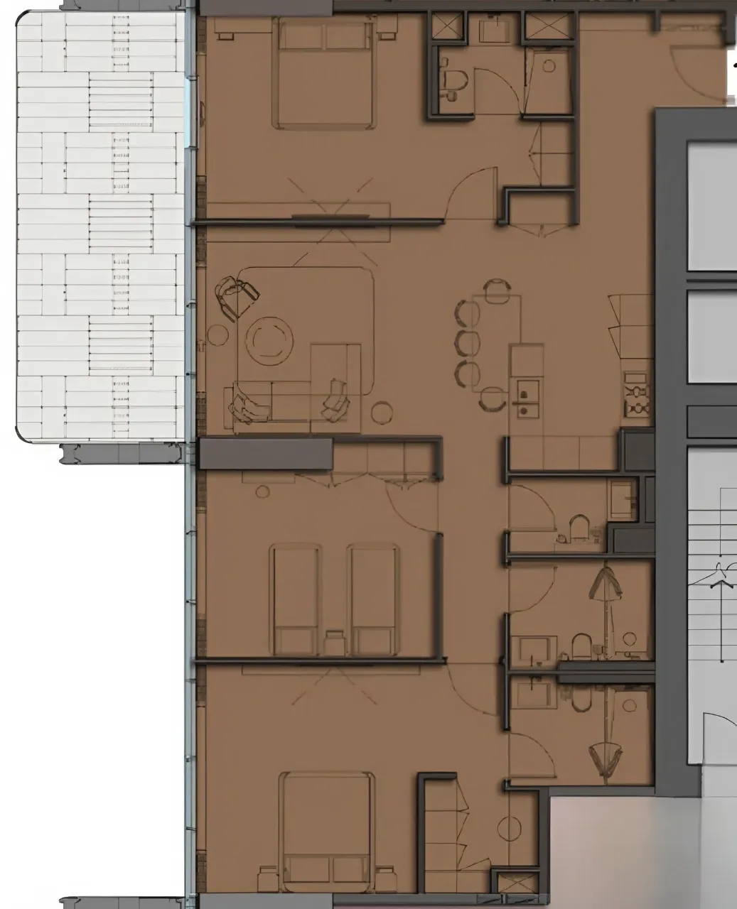 The Symphony by Imtiaz 3 bed floor plan, 1,861 sqft
