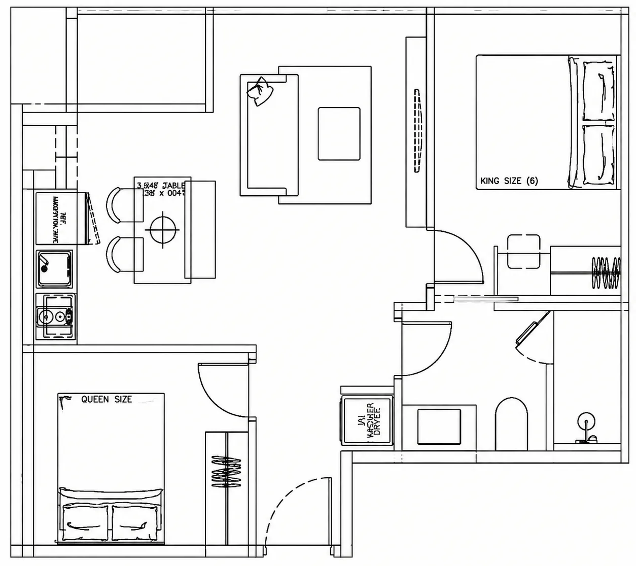 The Zero Nai Yang 2 bed floor plan, 568 – 1,130 sqft