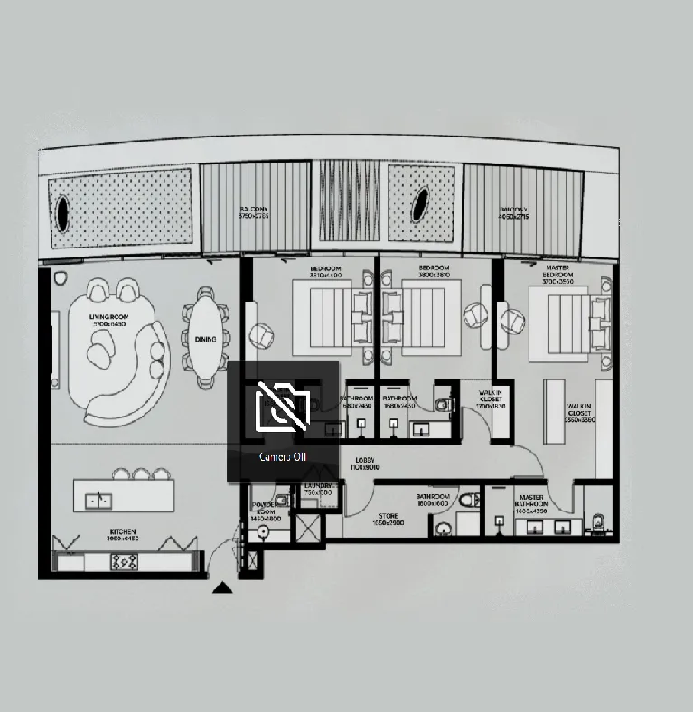 Lia by Avenew Development 3 bed floor plan, 2,158 sqft