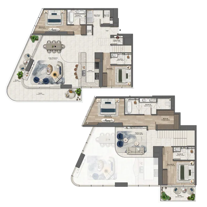 Soulever by Beyond 4 bed floor plan, 3,060 sqft